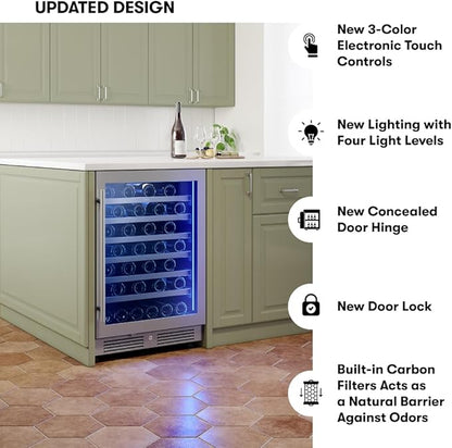 Zephyr Presrv 24" Wine Fridge Single Zone Under Counter - Image 6