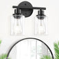 Guliaofo 2-Light Black Bathroom Light Fixtures, E26 Modern Vanity Lights by GuliaofoLights