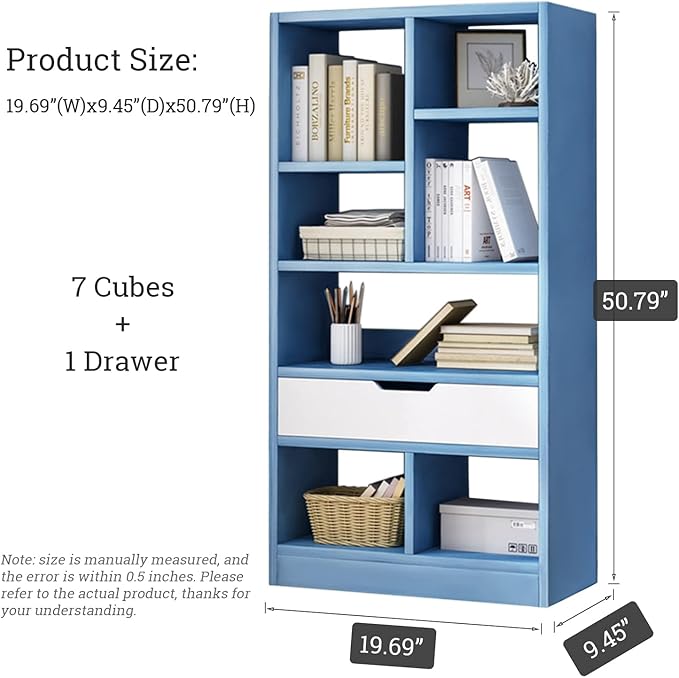 IOTXY Wooden Open Shelf Bookcase - Image 3