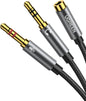 UGREEN Headphone Splitter for Computer 3.5mm Female to 2 Dual 3.5mm Male by UGREEN