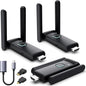 YUYUNLOMN Wireless HDMI 2 Receivers and Transmitter, No Hot, Plug and Play by YUYUNLOMN