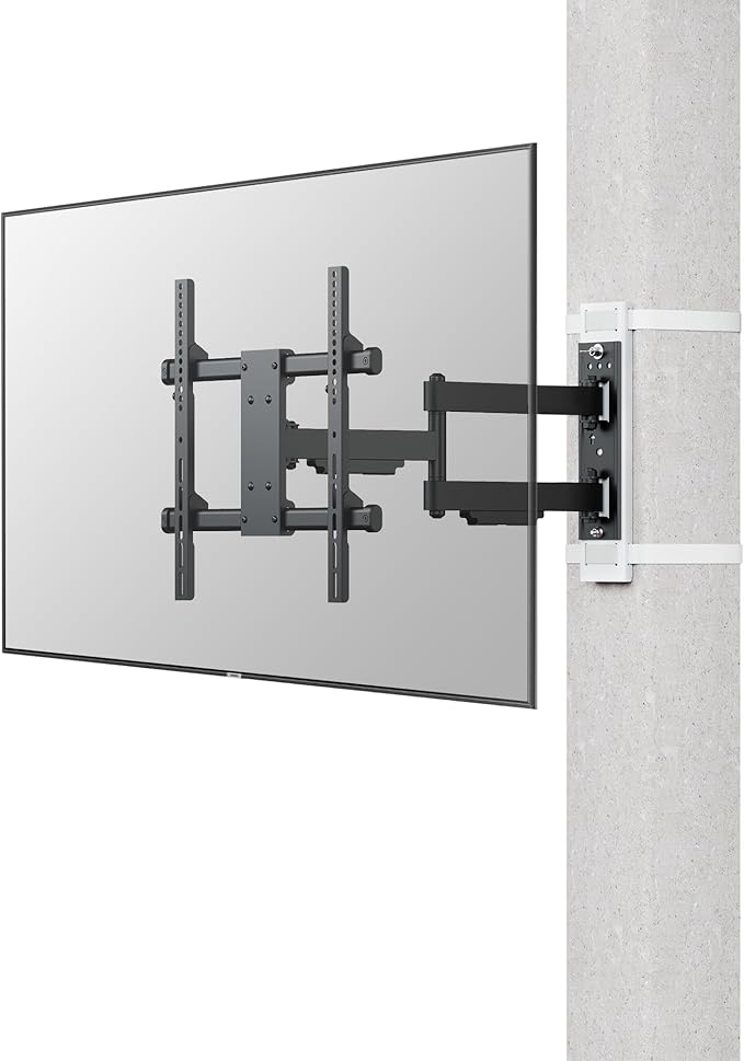 CondoMounts CLMTVA1144 Full Motion Small Pillar | Gazebo TV Mount | Round & by CondoMounts