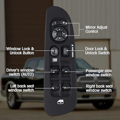 Mango S Master Power Window Switch and Bezel 56049805AB - Image 5