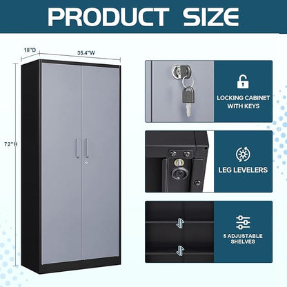 MIIIKO Metal Storage Cabinet - Image 3
