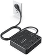 Power Strip Flat Plug with 12 Outlets 6 USB, SMNICE Surge Protector Charging by SMNICE