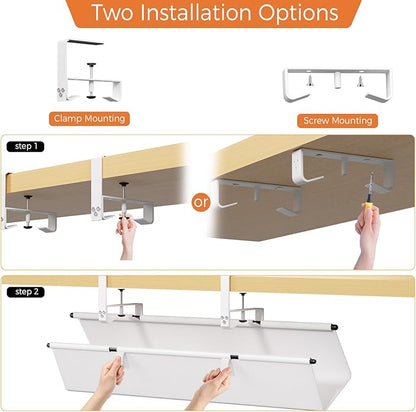 Under Desk Cable Management Tray - Image 7