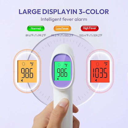 Forehead Thermometer for Adults, Kids & Babies, No-Touch Digital Thermometer - Image 3