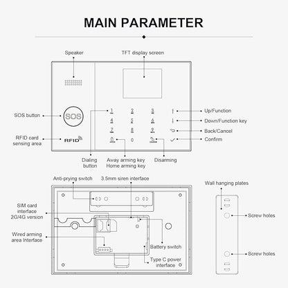 LWOHSI Alarm System for Home Security, WiFi+GSM 4G Wireless Alarm System - Image 9