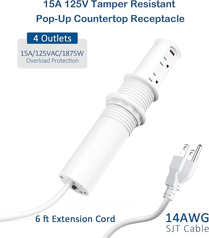 Jgstkcity 2.5 inch Hole Pop up Outlet - Image 6