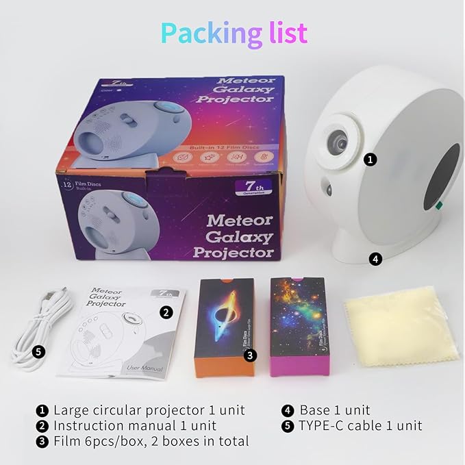 Rusoso Galaxy Projector, Planetarium Star Projector - Image 7