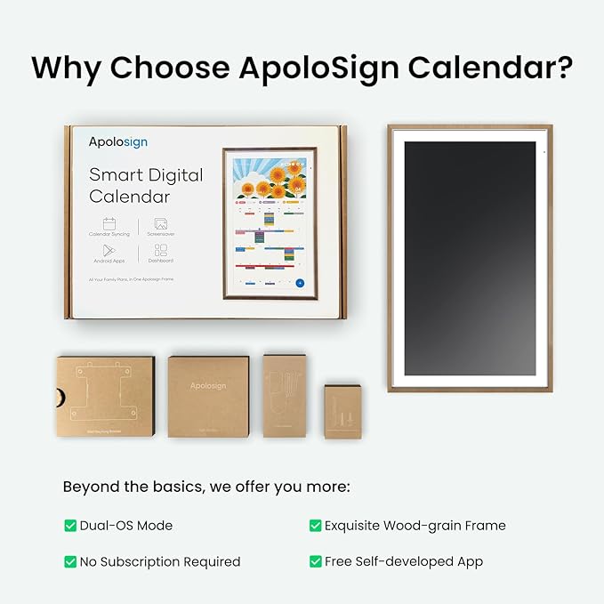ApoloSign 21.5" Digital Calendar: Dual Mode Calendars - Image 9