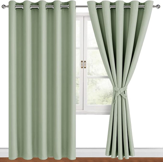 Hiasan Blackout Curtains for Bedroom, 60 x 84 Inches Long by Hiasan