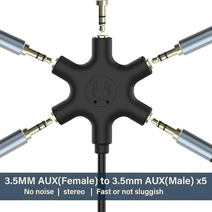 5-Jack Multi-Headphone Audio Splitter Injection Molding - Image 4