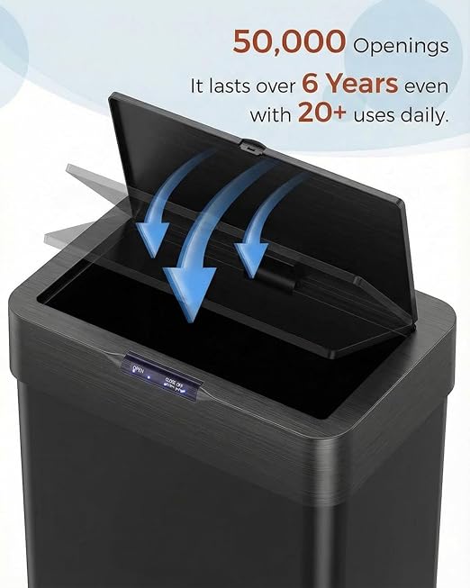 TLSUNNY 16 Gallon Motion Sensor Trash Can, Touchless Automatic Garbage Can - Image 9
