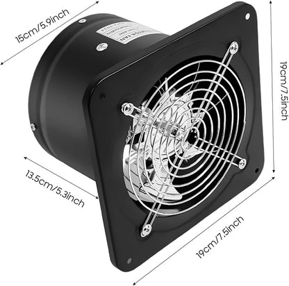 XUFOPLY 6 Inch Exhaust Fan, 110V 40W Wall Mounted Vent Fans 2600RPM Kitchen - Image 8