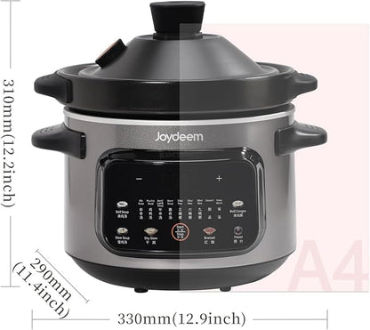 Joydeem 4 Quart Electric Stew Pot, 500W Multi-Functional Cooking Pot - Image 7