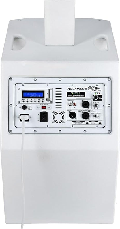 Rockville TITAN ARRAY SYSTEM White, 3200W Powered Column Array Speaker System - Image 5