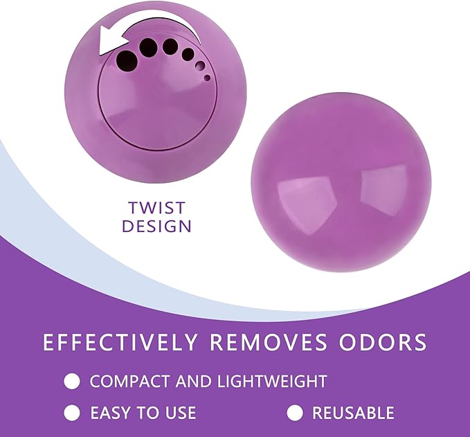 Knixmax Shoe Deodorizer Balls, Boot Deodorizing Shoe Odor Eater Ball Sneaker - Image 3