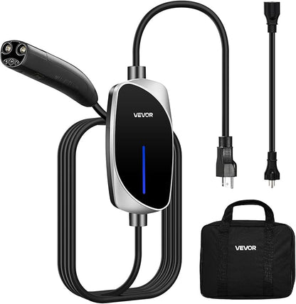 VEVOR Level 1/2 Tesla Charger, 16 Amp, Portable Electric Car EV Charger by VEVOR
