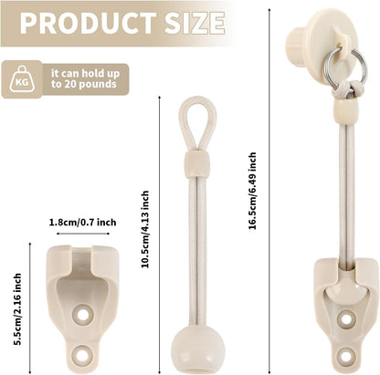 Coolaroo Sun Shade Replacement Bungee Kit & End Cap, 1 Set, Beige | Weather Resistant, For Outdoor Roller Blinds and Shades