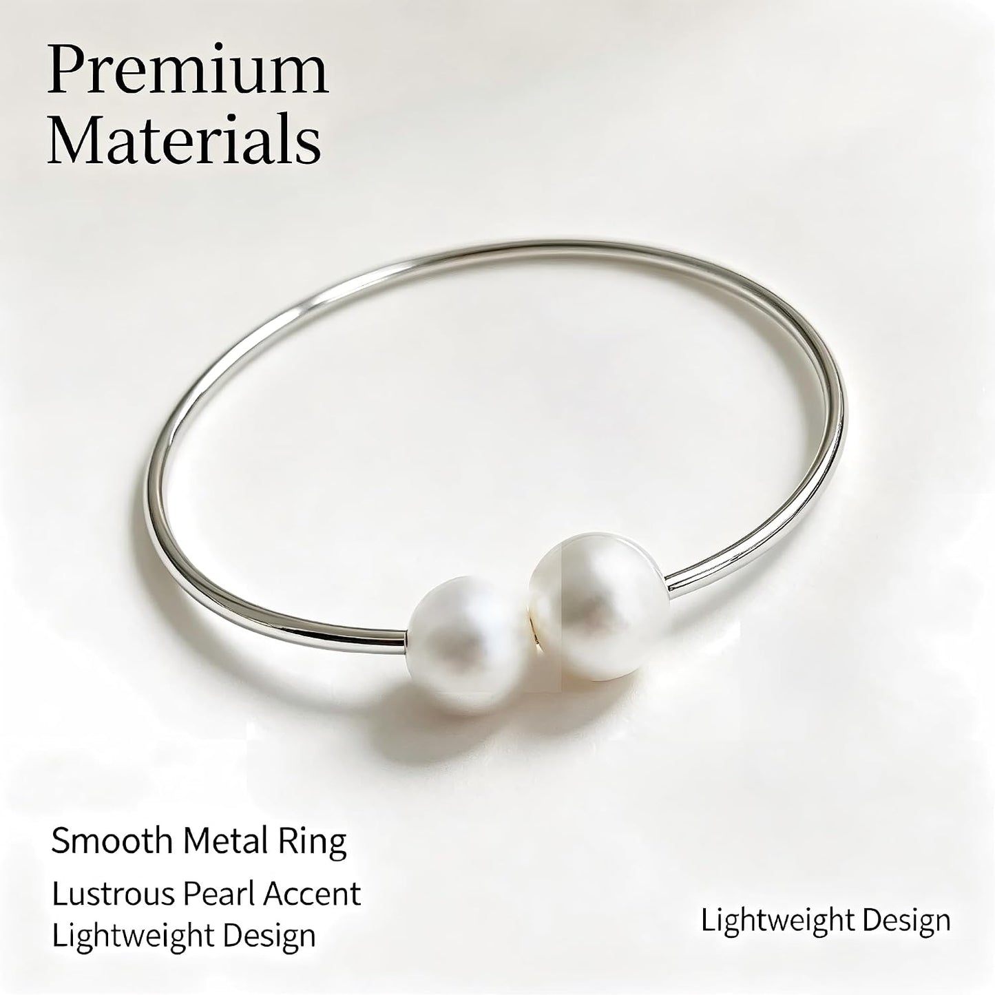 Curtain Tie with Sliver Clasps | Simple and Luxurious Design, Pearl Accents, Adjustable Buckles