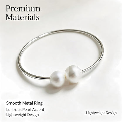 Curtain Tie with Sliver Clasps | Simple and Luxurious Design, Pearl Accents, Adjustable Buckles