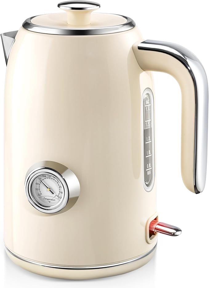 PUKOMC Electric Kettle, 1.7L Stainless Steel Tea Kettle by Pukomc