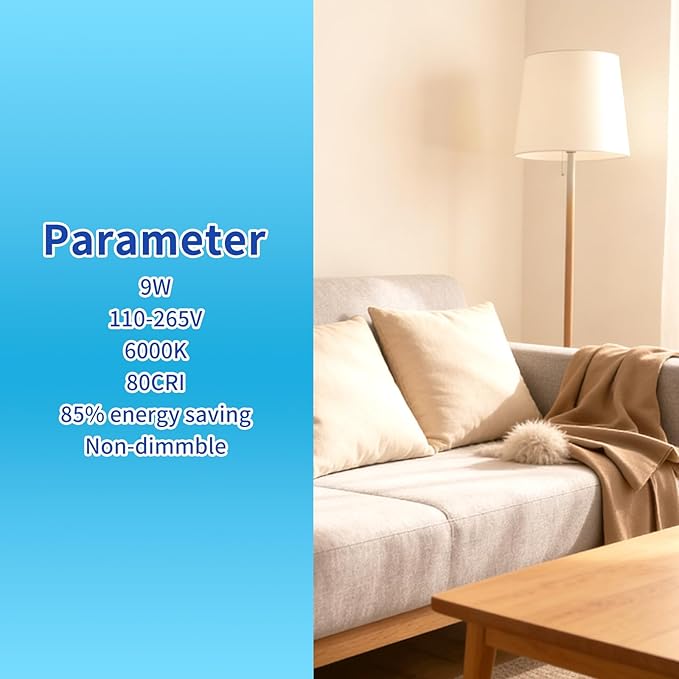 LQ BSDERA 3PK Full Spectrum Light Bulbs, 6000K Natural Light That Mimic Sunlight - Image 6