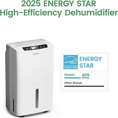 Waykar 2000 Sq. Ft. 2025 Energy Star Dehumidifier - Image 3