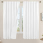 LAMIT 100% White Blackout Curtains by LAMIT