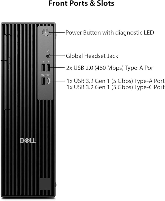 Dell Pro Slim QCS1250 Business Desktop, New OptiPlex Version, Intel Core - Image 3