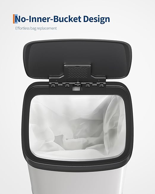 Garvee 13 gal / 50 L Metal Trash Can - Image 4