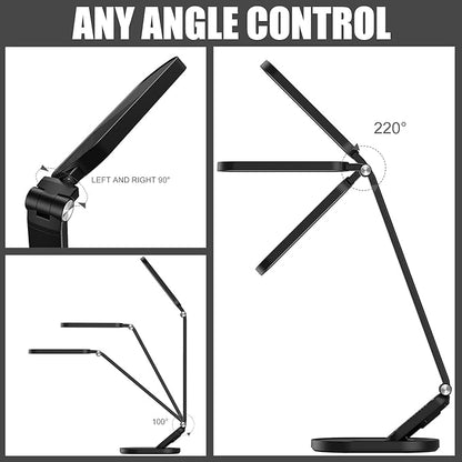 JKSWT LED Desk Lamp, Eye-Caring Table Lamps Natural Light Protects Eyes - Image 3