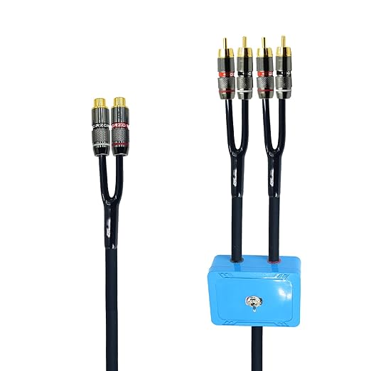 10ft Sound Channel swicher 2 Female to 4 Male RCA Switch Selector 2 in 1 Out by Arklove