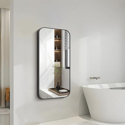 FORBATH Bathroom Mirror 20" x 40", Rectangle Black Bathroom Mirror - Image 5