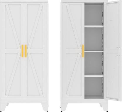 61" Tall Pantry Cabinet, Kitchen Pantry Storage Cabinets by XIUSVON