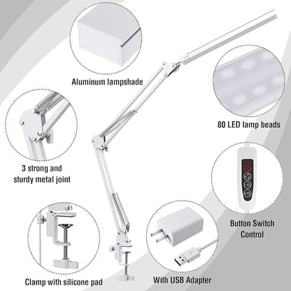 TROPICALTREE LED Desk Lamp for Home Office, Clamp-On - Image 6