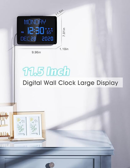 11.5" Large Display Digital Calendar Clock - Image 2