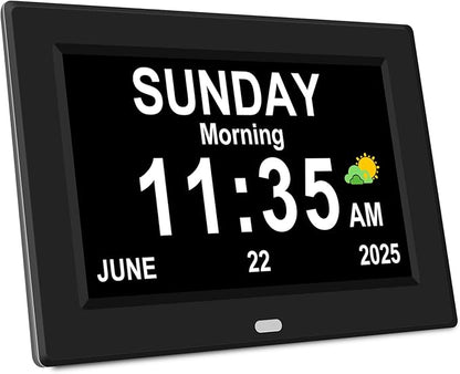 7‘’ Digital Alarm Clock for Elderly Large Display for Seniors Electric Clocks by Unknown