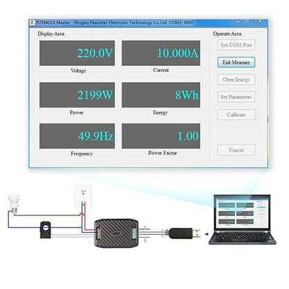 AC Current Voltage Power Energy Frequency Power Factor Communication Module - Image 3