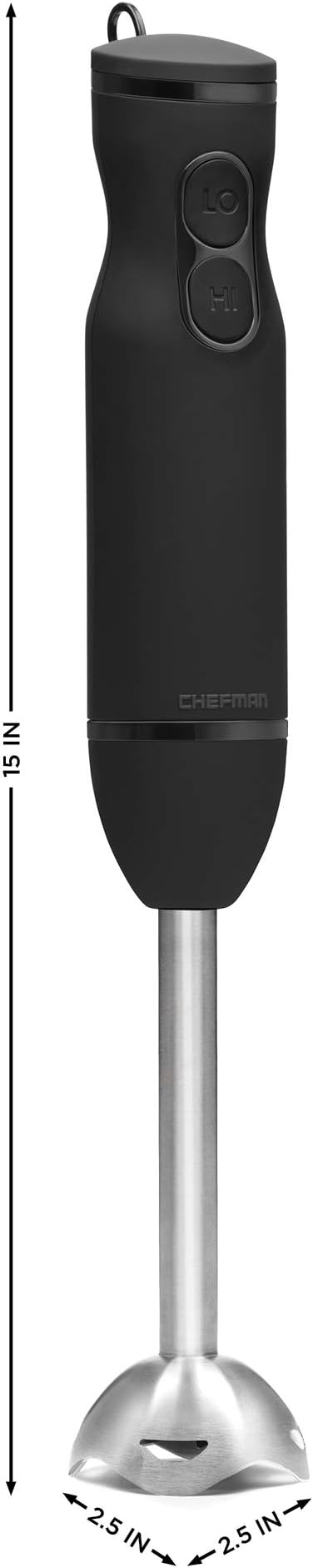 Chefman Immersion Stick Hand Blender Powerful Electric Ice Crushing 2-Speed - Image 7