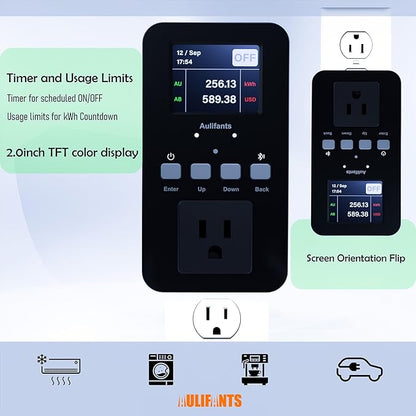 Aulifants LP405 25A Heavy Duty Smart Plug Meter Sockets Industrial Energy - Image 6