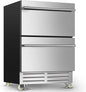 24 Inch Dual Drawer Fridge Under Counter by Velivi