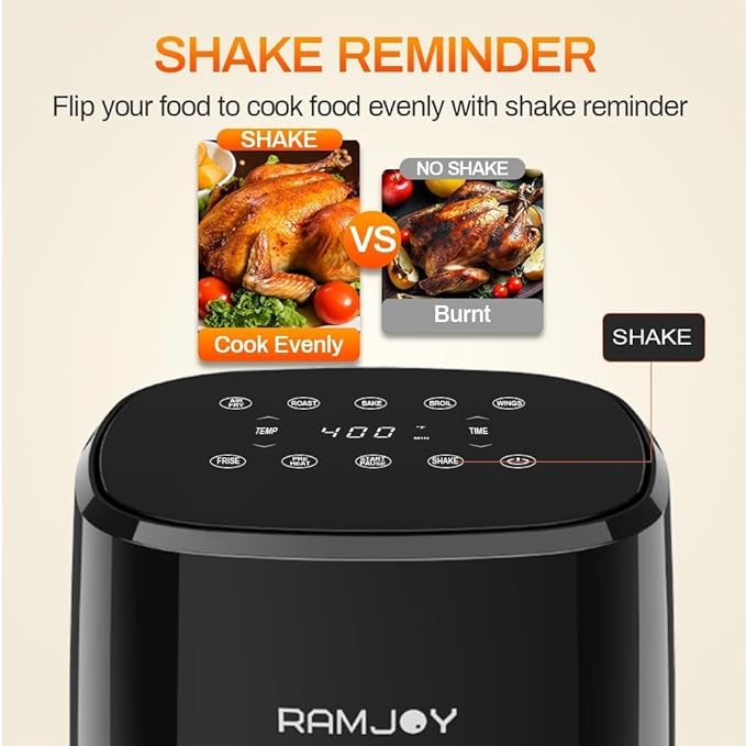 Air Fryer 3.8 Quarts for 1-2 people, 8-in-1 Functions, Air Fry, Digital Small - Image 8