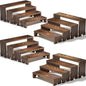 4 Set Large Wooden Tiered Riser Display Stands by Unknown