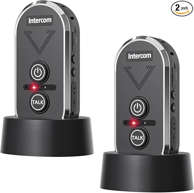 PANDAAR Doorbell Wireless for Home, Wireless Intercom System 4900ft Long Range by PANDAAR