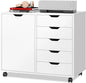 DEVAISE 5-Drawer Wood Drawer Cabinet, Office Storage Cabinet by DEVAISE
