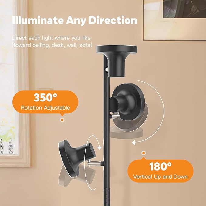 SIBRILLE 36W LED Tree Floor Lamp, Modern Dimmable Standing Lamp - Image 5