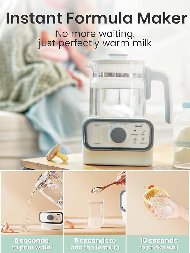 GROWNSY Baby Instant Warmer, Glass Water Boiler - Image 2