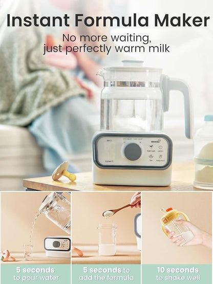 GROWNSY Baby Instant Warmer, Glass Water Boiler - Image 2